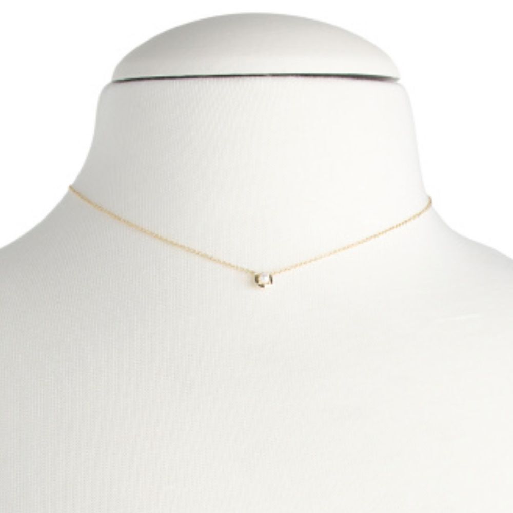 KENDRA SCOTT LIESEL PENDANT NECKLACE FRESH WATER PEARL 14K Gold Over Brass